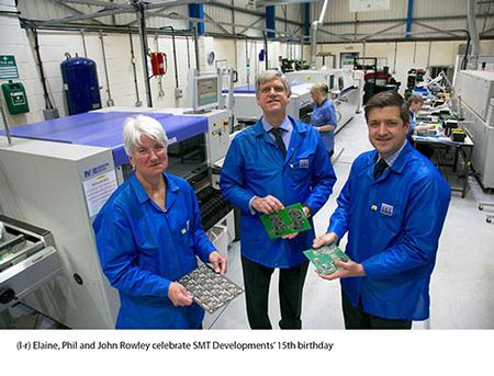 (L-R) Elaine, Phil and John Rowley of SMT Developments